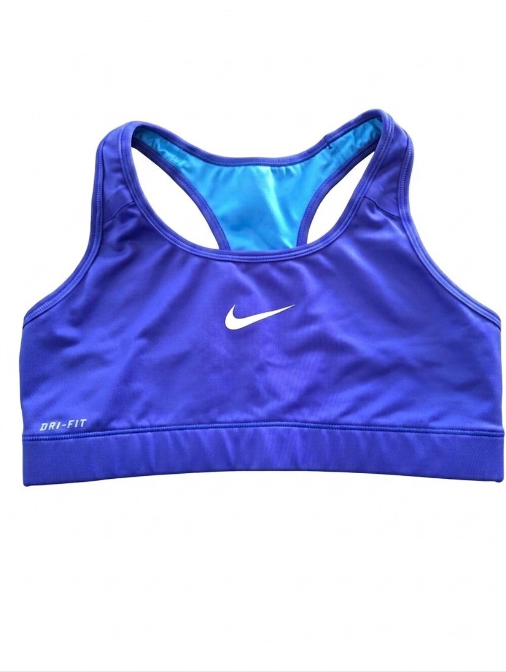 Nike Pro Dri-Fit Sports Bra Purple Blue Racerback